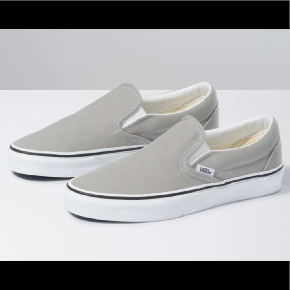 Womens Grey Slip on Vans